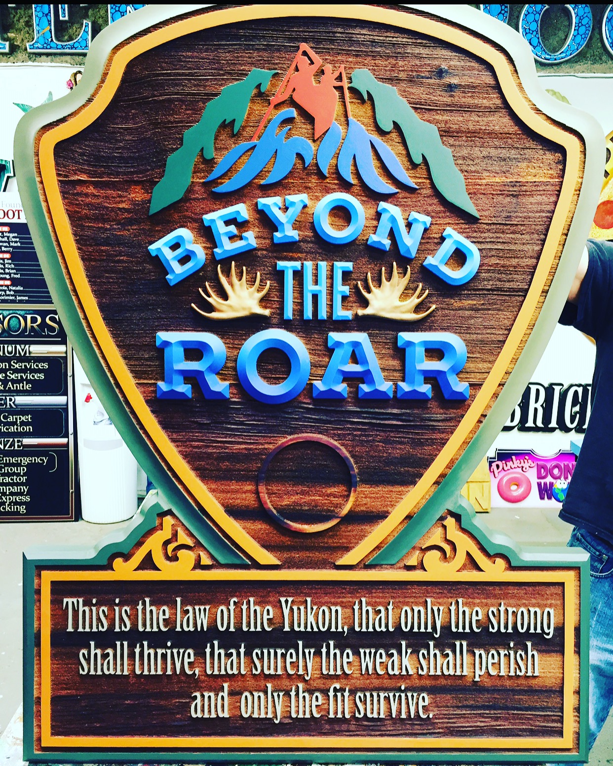 Beyond The Roar Custom Sign